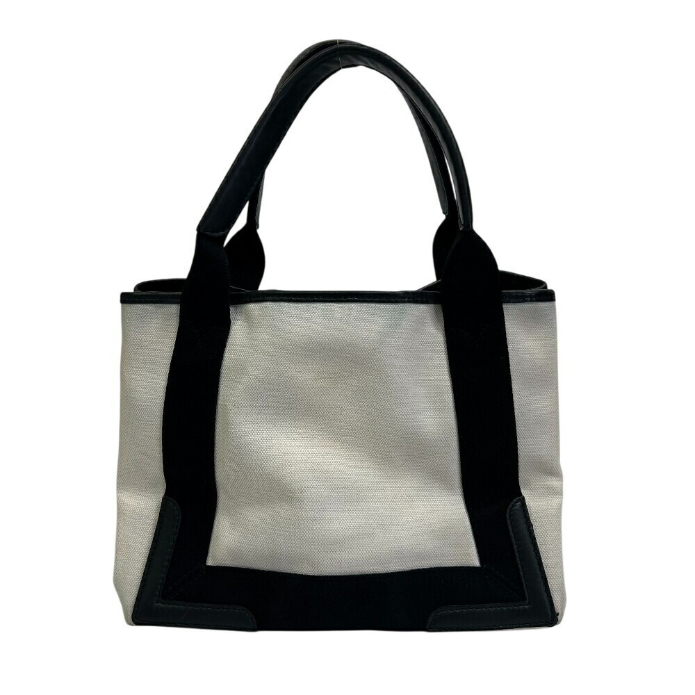 BALENCIAGA Navy Blue Cabas Tote Bag Handbag White - Picture 2 of 8